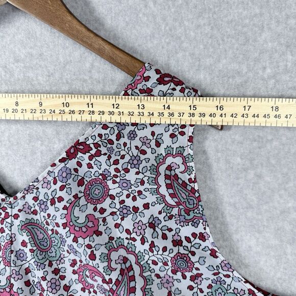 Lane Bryant Blouse Womens Sz 24 Sleeveless Multi Color Floral Flowy Dressy Top - Picture 7 of 10